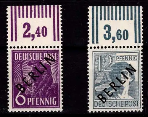 Berlin 2 x, 5 x postfrisch geprüft Schlegel BPP #OO558