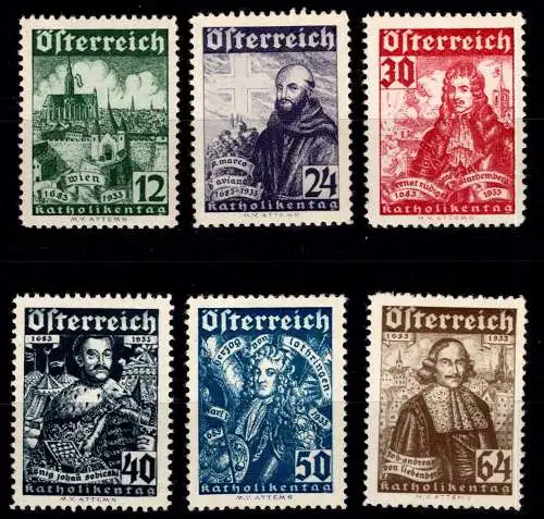 Österreich 557-562 postfrisch Katholikentag #OO564