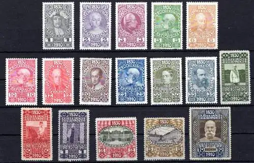 Österreich 161-177 mit Falz #OO573