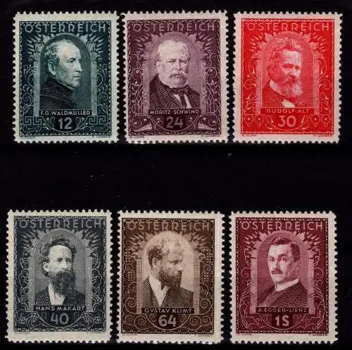 Österreich 545-550 postfrisch Maler #OO567