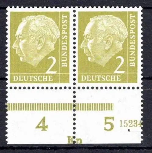 BRD Bund 177 x W Dz gestempelt Druckerzeichen Kp #OO599