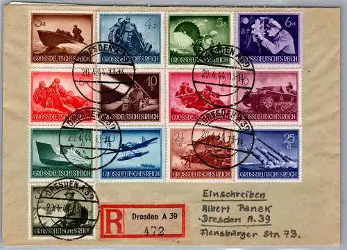 Deutsches Reich 873-855 auf Brief Satzbrief #ON853