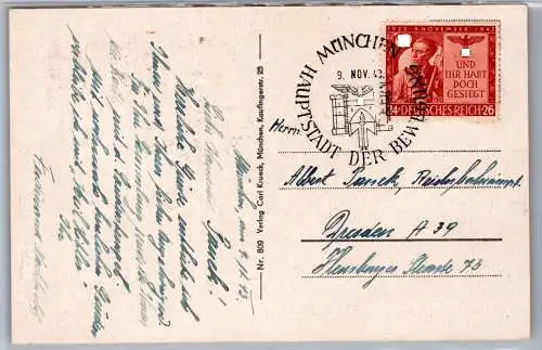 Deutsches Reich 863 auf Postkarte Sonderstempel #ON850