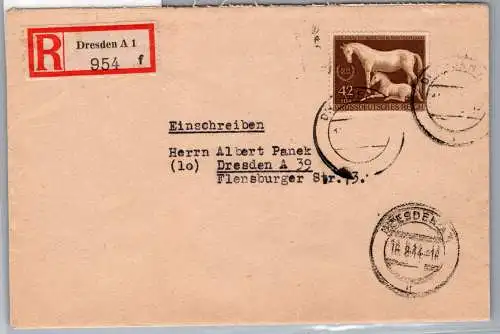 Deutsches Reich 899 auf Brief Einschreiben #ON849