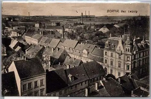 Ak Borna Leipzig Totalansicht Feldpost 1916 #ON982