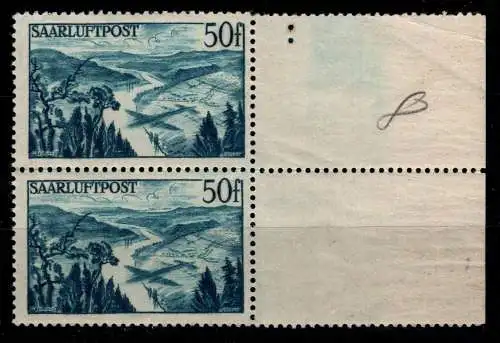 Saarland 253 L postfrisch senkrechtes Paar #ON902
