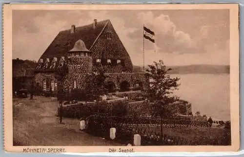 Ak Möhnetalsperre Seehof Feldpost 1918 #ON981