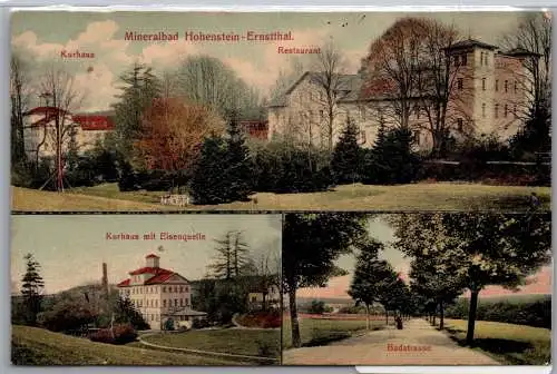 Ak Hohenstein- Ernstthal Badstrasse, Restaurant 1911 #ON979