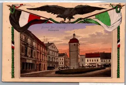 Ak Borna Leipzig Dinterplatz Feldpost 1916 #ON983