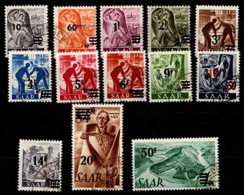 Saarland 226-238 gestempelt #ON933
