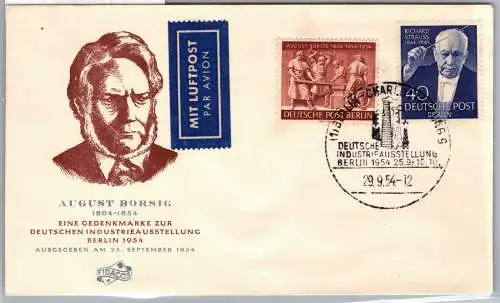 Berlin 124,125 auf Brief Sonderstempel #ON991