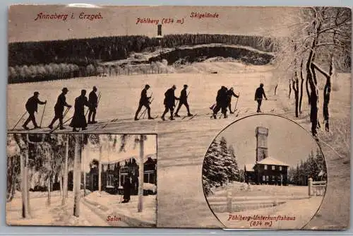 Ak Annaberg Erzgebirge Pöhlberg Feldpost 1917 #ON986