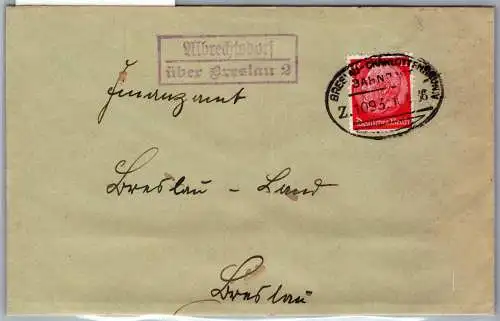 Deutsches Reich 519 auf Brief Landpoststempel Oberschlesien #OO205