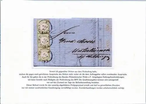 Deutsches Reich 7 auf Brief Mehrfachfrankatur #OO227