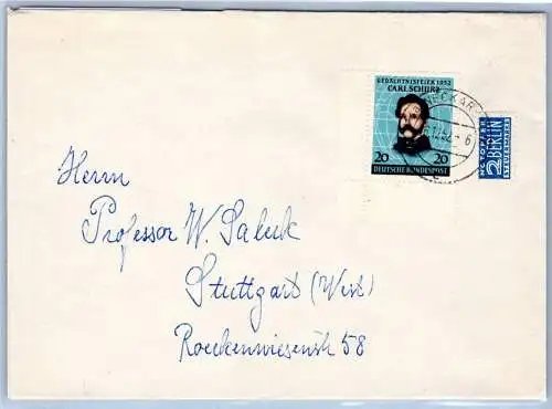 BRD Bund 155 auf Brief Ecke 3 #OO306