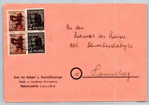 SBZ 203 a wa z AF III, 203 a wa z,182 b auf Brief geprüft Dr. Ruscher BPP #OO342
