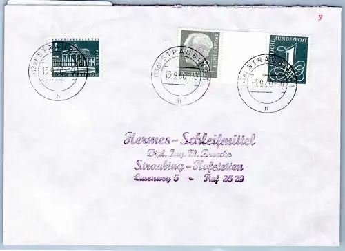 BRD Bund ZD WZ 15 b Y II auf Brief geprüft Schlegel BPP #OO335