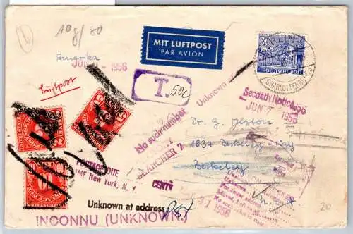 Berlin 51 auf Brief Luftpost #OO328