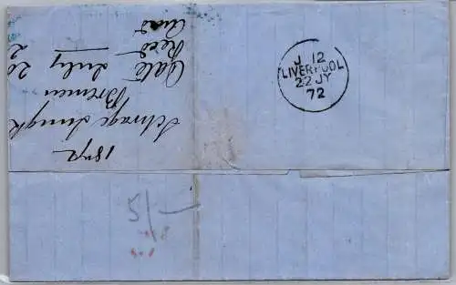 Deutsches Reich 5, 14 auf Brief NDP Stempel Bremen #OO226