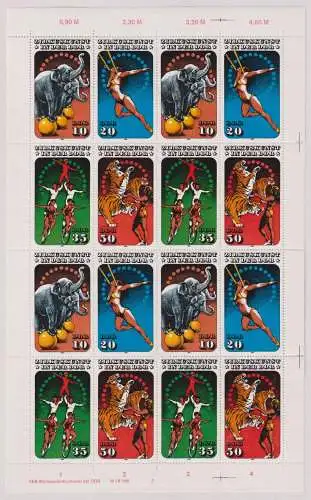DDR ZD-Bogen 2983-2986 postfrisch mit DV 2 #OO241