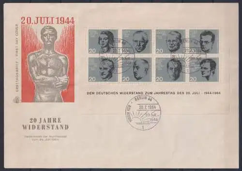 BRD Bund Block 3 als Ersttagsbrief Sonderstempel Berlin #OO304