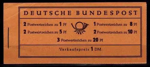 BRD Bund MH 4 Y I postfrisch leichte Mängel, Deckel stärker geknickt #OO652