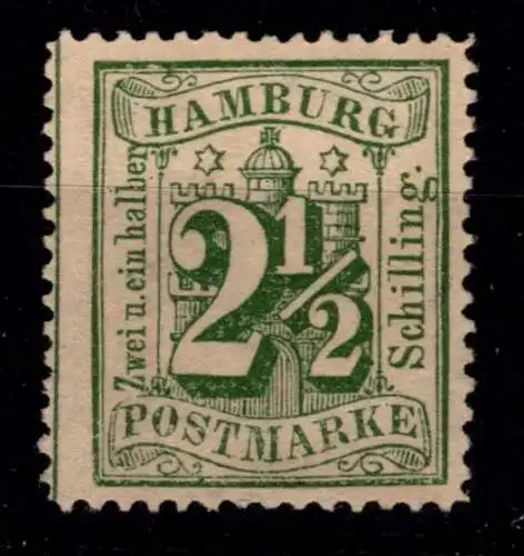 Hamburg 14 mit Falz #OO679