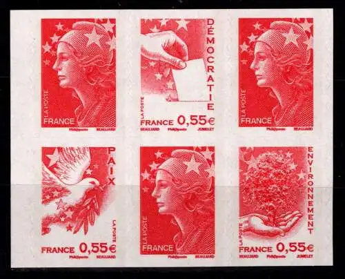 Frankreich 4424-4427 postfrisch als Markenheftchen #OO701