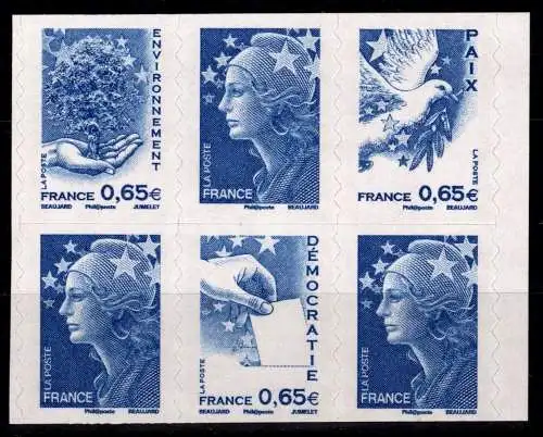 Frankreich 4428-4431 postfrisch als Markenheftchen #OO700
