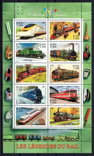 Frankreich 3545-3554 postfrisch als Kleinbogen #OO803