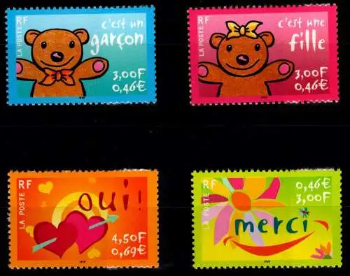 Frankreich 3517-3520 postfrisch #OO908