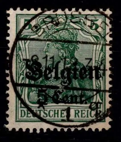 Deutsche Besetzung 1. WK Belgien 12 I B gestempelt #OO996