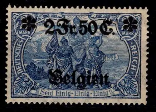Deutsche Besetzung 1. WK Belgien 9 postfrisch #OO961