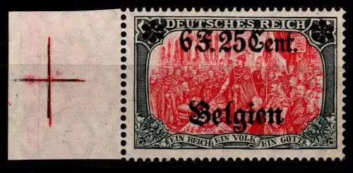 Deutsche Besetzung 1. WK Belgien 25 II postfrisch #OO983