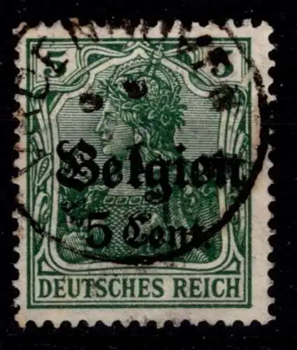 Deutsche Besetzung 1. WK Belgien 12 I a gestempelt #OO995