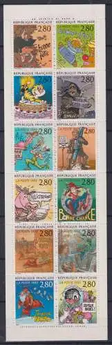 Frankreich 2982-2993 postfrisch als Block #OO773