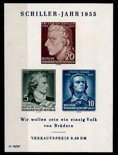 DDR Block 12 postfrisch #OO349