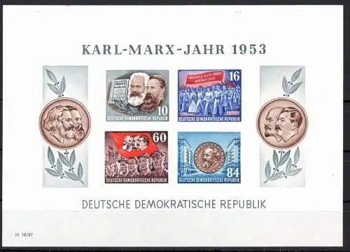 DDR Block 9 B postfrisch #OO356