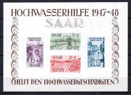 Saarland Block 1 postfrisch #OO394