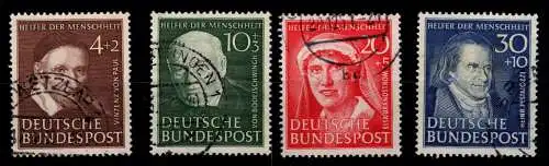 BRD 143-146 gestempelt Wohlfahrt Helfer der Menschheit #OP030
