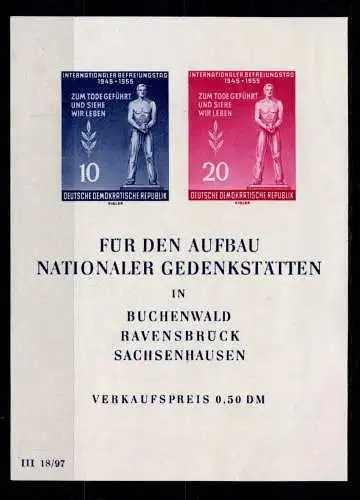 DDR Block 11 postfrisch #OO348