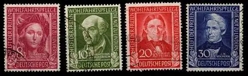 BRD 117-120 gestempelt Wohlfahrt Helfer der Menschheit #OP029