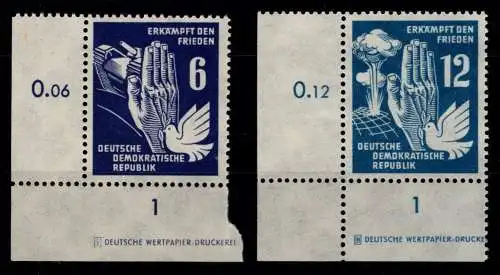 DDR 276+277 DV DZ 1 postfrisch #OP023