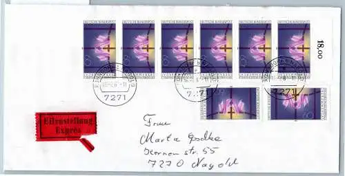 BRD Bund 1201 auf Brief Eilzustellung Express #OP194