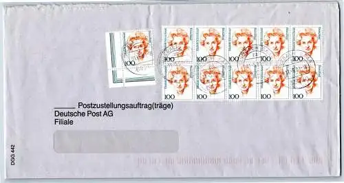 BRD Bund 1955 auf Brief Postzustellungsauftrag #OP178