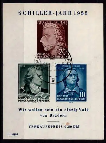DDR Block 11 gestempelt kleiner Fleck #OP047