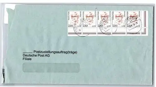 BRD Bund 2158 auf Brief Postzustellungsauftrag #OP183