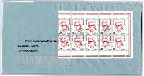 BRD Bund 2150 auf Brief Postzustellungsauftrag #OP186