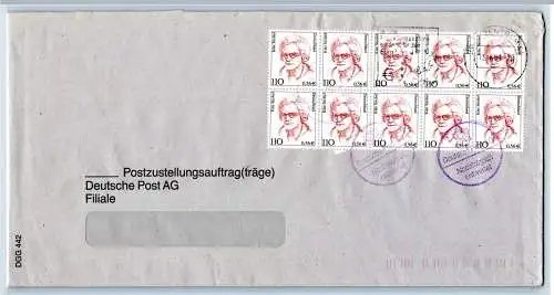 BRD Bund 2150 auf Brief Postzustellungsauftrag #OP187