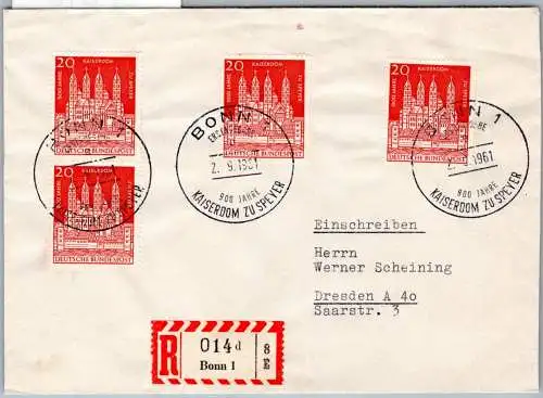 BRD Bund 201 als Ersttagsbrief mit Sonderstempel #OP618
